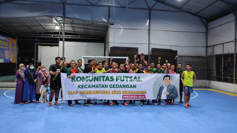 Di Sidoarjo, Komunitas Futsal Dukung Gus Muhaimin Capres 2024